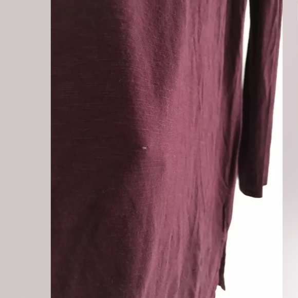 Anthropologie | Pure Good Long Tee Womens Size S Red Tunic V-neck Long Sleeve - Picture 12 of 12